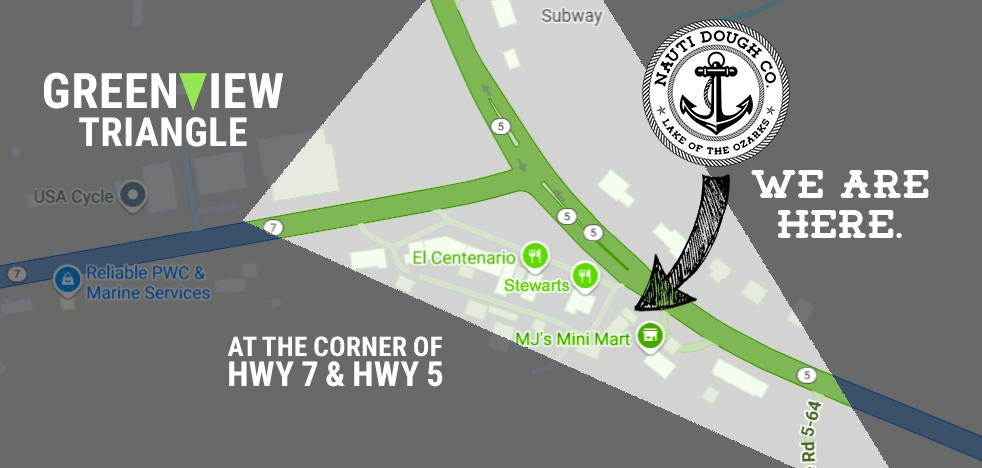 Map showing Nauti Dough Co. location